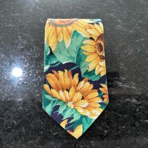 American Eagle Outfitters Sunflower Tie - Yellow and Green